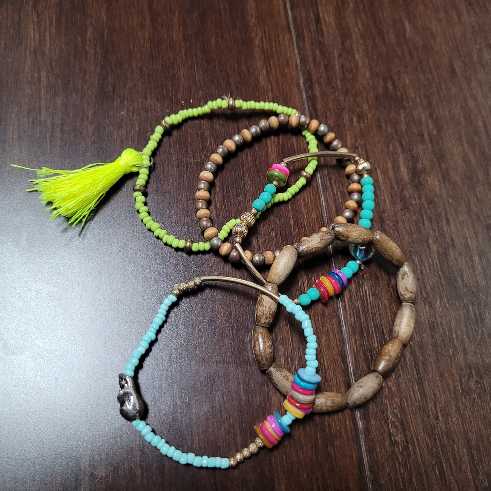 Colorful Beaded Bracelet Set